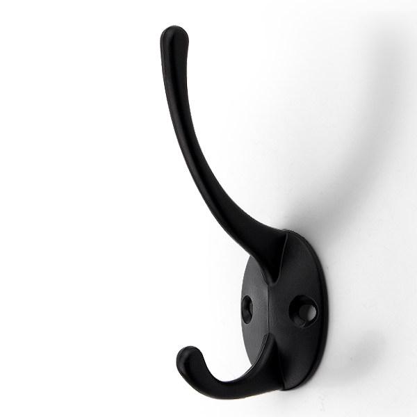 Бронзовые вешалки из цинкового сплава, настенные крючки, сумка для пальто, шляпа, подвесные крючки, вешалки для ванной комнаты чёрный