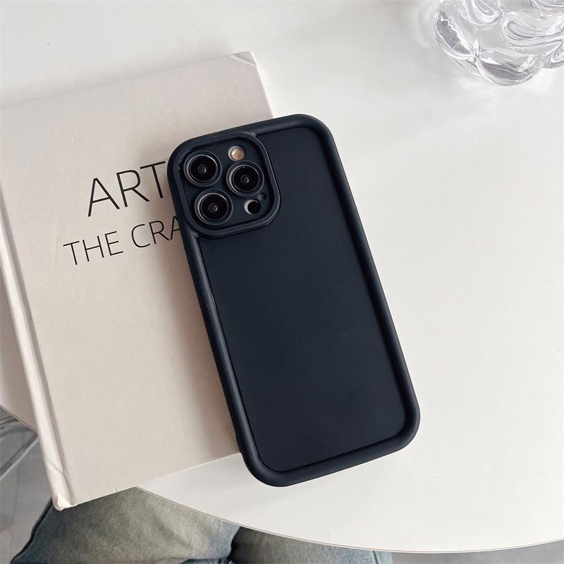 TPU რბილი დარტყმის საწინააღმდეგო უკანა ყდა iPhone 12-ისთვის iPhone15 Pro Max Emery ტელეფონის ქეისი Simple Plain iPhone 14 Pro-სთვის