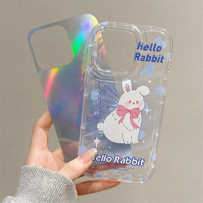 Mobile Phone Cases for iPhone 11 13 XR 15 Pro Max 12 14 Pro Max Case iPhone 16 7 Plus 8 Plus XS Max 6 15 Plus Laser Wave Pattern Anti-drop Waterproof