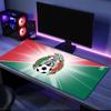 Mexico Football Emblem Mouse Pad, Rubber Base, Esports Desk Mat, Mouse Pad for Gamers and Office Use, Gaming Desk , Easy To Clean Mat