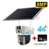 2025 V380Pro 8MP 4K Solar-Akku-WLAN-Kamera Außenbereich Auto-Tracking Personenerkennung Solarenergie Überwachung Drahtlose Kamera