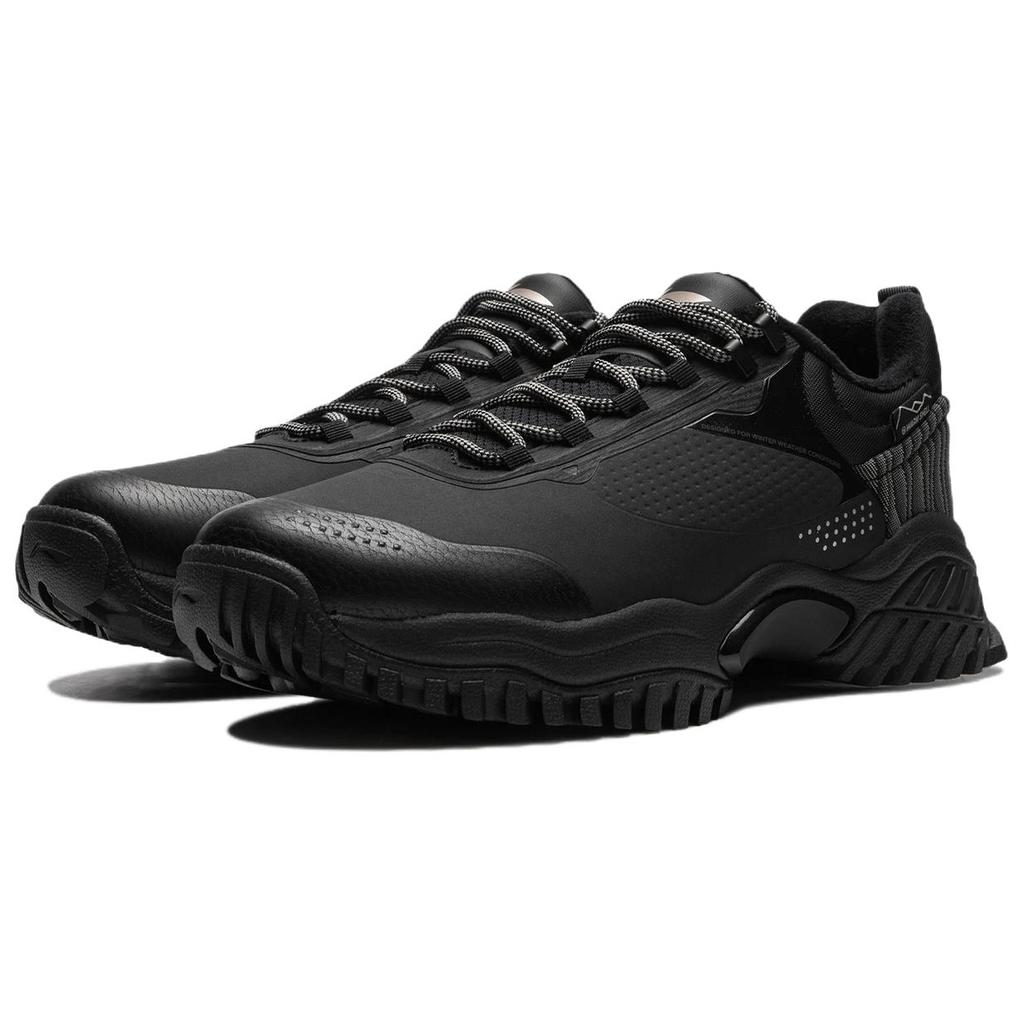 New LiNing Abrasion Resistant Thermal Low Top Casual Shoes Men's Black AGLU247-1