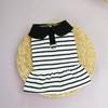 Breathable Dog Striped T-shirts Cute Pet Skirt Pet Chest Strap Dog Vest Harness  for Puppy Kittens