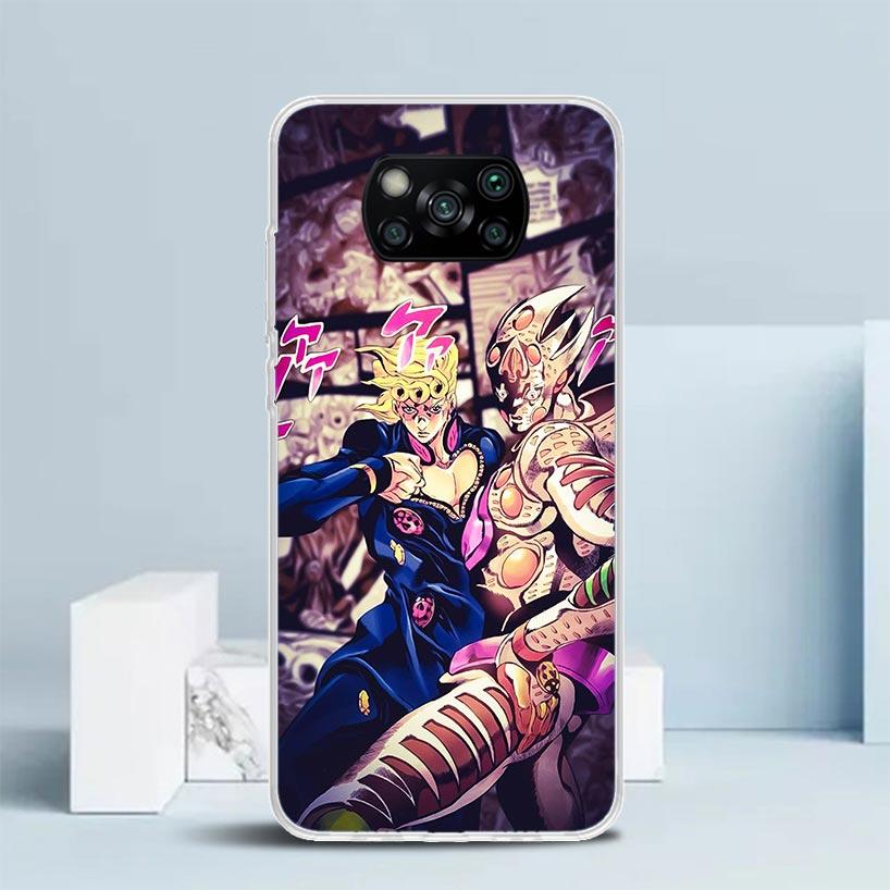 JoJo Bizarre Adventure Golden Wind Phone Case For Xiaomi Poco F7 Ultra X5 X6 X7 Pro M7 Redmi 15C 15 13C 13 12C 12 10C 10 10A 9 9