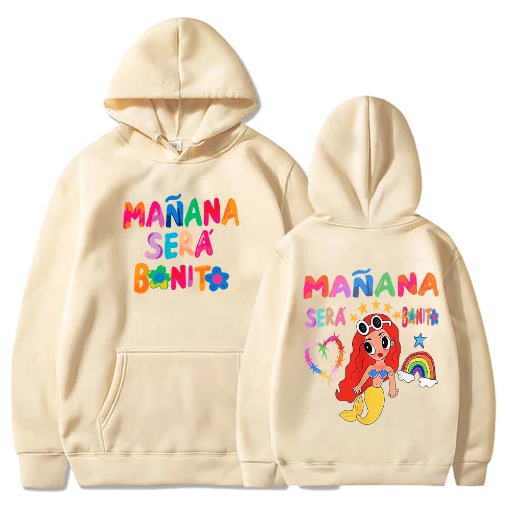 Sängerin Carol G Herren- und Damen-Kapuzenpullover Morgen bedruckte Hoodies Sera Bonito mehrfarbig Y2K Polarfutter