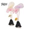 Decorative Aquarium Mushrooms Artificial Plant Ornament, Soft Silicone Lotus Leaves, Suction Cup Glow Leaf Decor in The Dark Safe Accessory