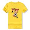 Fun and Cute Grilled Beef Beach Cow Cartoon Pattern Summer Casual and Comfortable Short Sleeved T-shirt Top