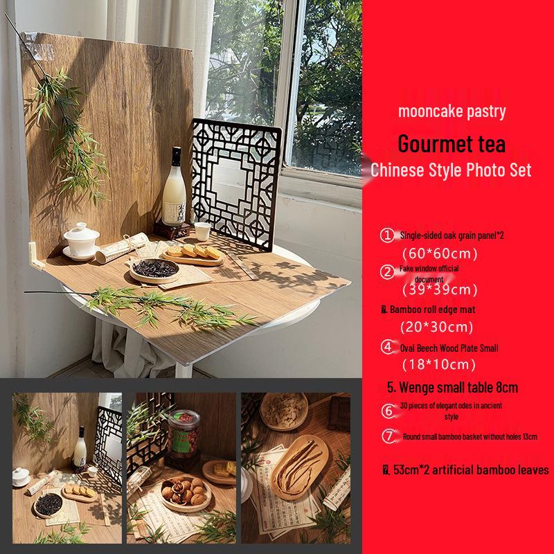 Retro Window Cake Baking Photography Background Board - Wood Grain Props for Studio Scenes