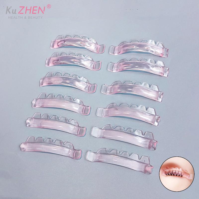 12Pcs/6size Lash Lift Pads, Jelly Lash Lift Rods Self Adhesive Silicone Pads C-Curl Eyelash Lifting Shield,DIY Use At Home