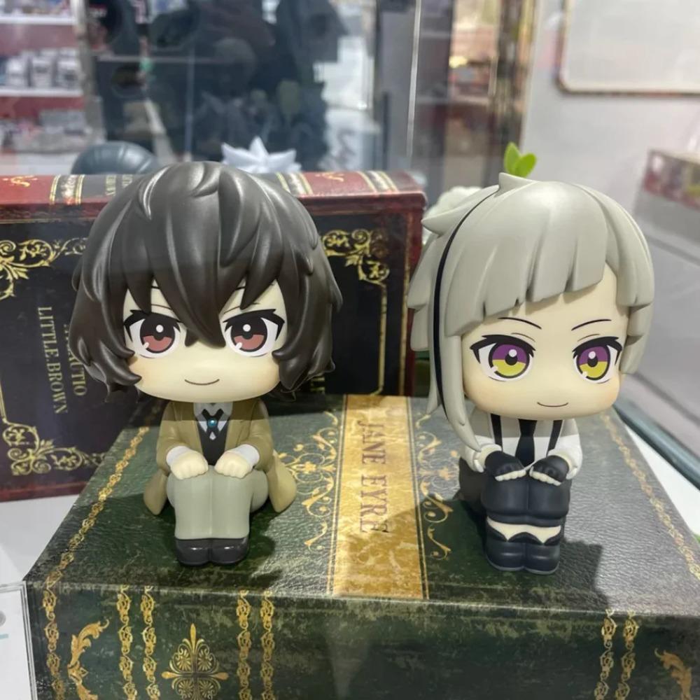 New 10cm Bungou Stray Dogs Anime Figure Look Up Nakajima Atsushi Action Figure Q Version Dazai Osamu Figurine PVC Collection Toy