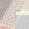 Gold Silver Star Laser Pink Colorful Glitter Starlight Sparkle Rhinestones Relief Nail Art Decorations Stickers Manicure Decals