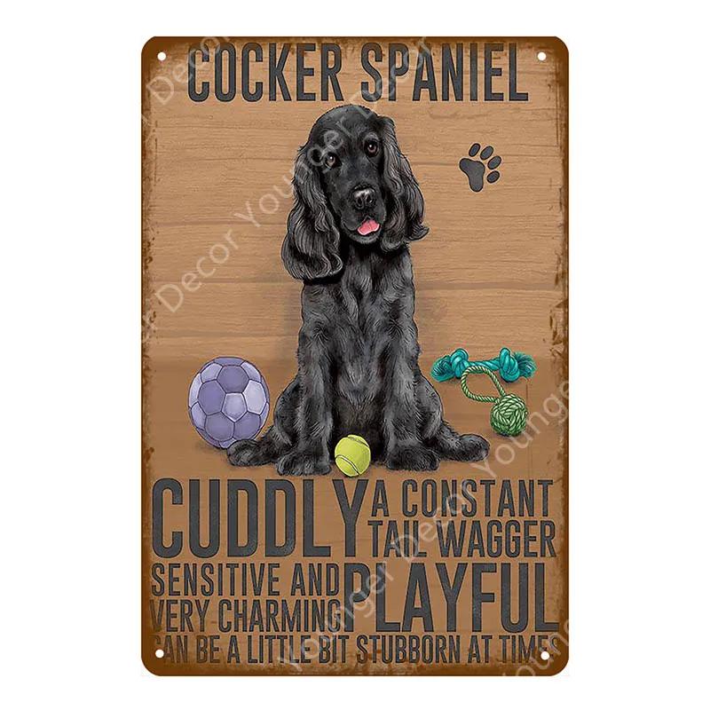 Animal Dog Cat Vintage Metal Poster Home Decor Retro Tin Sign For Pub Bar Club Decorative Plate Poodle Wall Plaque