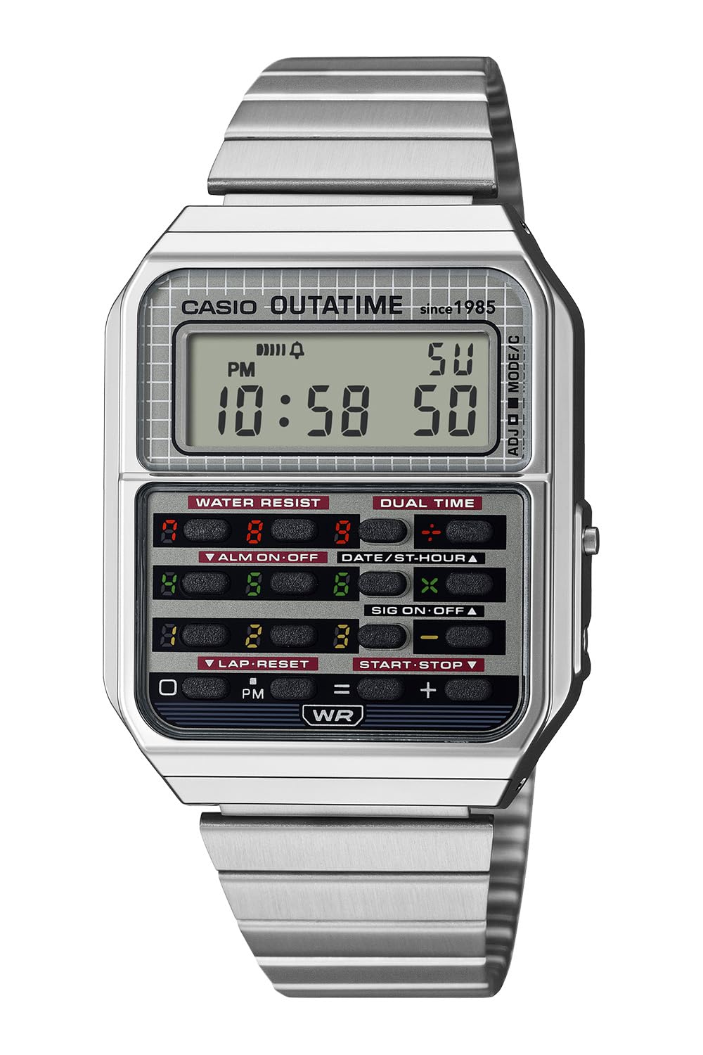 

Casio Classic Back to the Future Collaboration Model Silver Watch CA-500WEBF-1AJR Men s