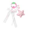Stylish Acrylic Keychain Strawberry Star Charm Hollow Craftsmanship Practical Rope For Purse Backpack Decoration