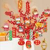 Chinese New Year Hanging Ornament Spring Festival Pendant Home Yard Decoration The Year of Horse Pendants Bonsai Hanging