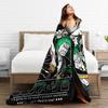Luffy Anime Manga Coral Fleece Plush Throw Blanket Zoro Blanket for Home Couch Super Warm Bedding Throws,