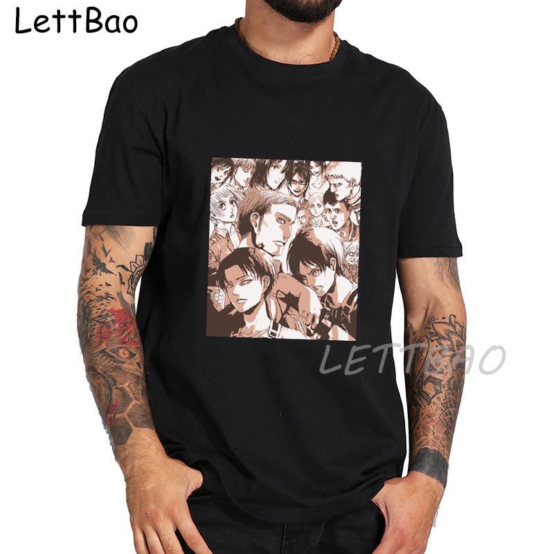 Mężczyźni Kawaii The Survey Corps koszulki z nadrukami japońskie anime atak na tytana T Shirt śmieszne