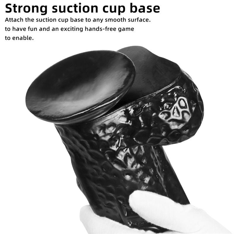 8.5cm Oversized Super Long Thick Simulation Fake Big Penis Ashes Anal Plug Backyard Chrysanthemum Toy Dildo