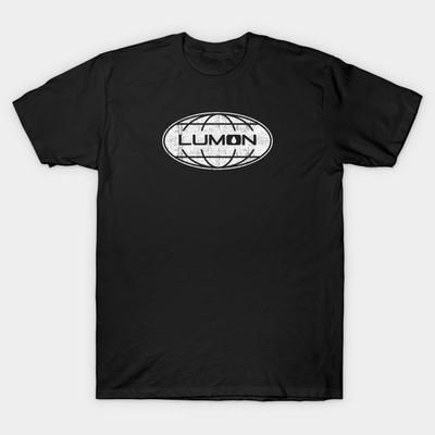 Men Black Print T-shirt Lumon Industries (Severance) No-Cut Transfer Paper Print Cotton Tshirt