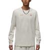 Jordan T Shirts Men's Sail White Crew Neck Moderate IM3387-133