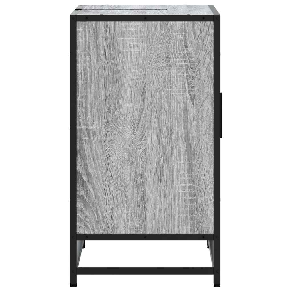 Bathroom Vanity Unit Grey Sonoma 65 X 33 X 60 Cm Engineered Wood