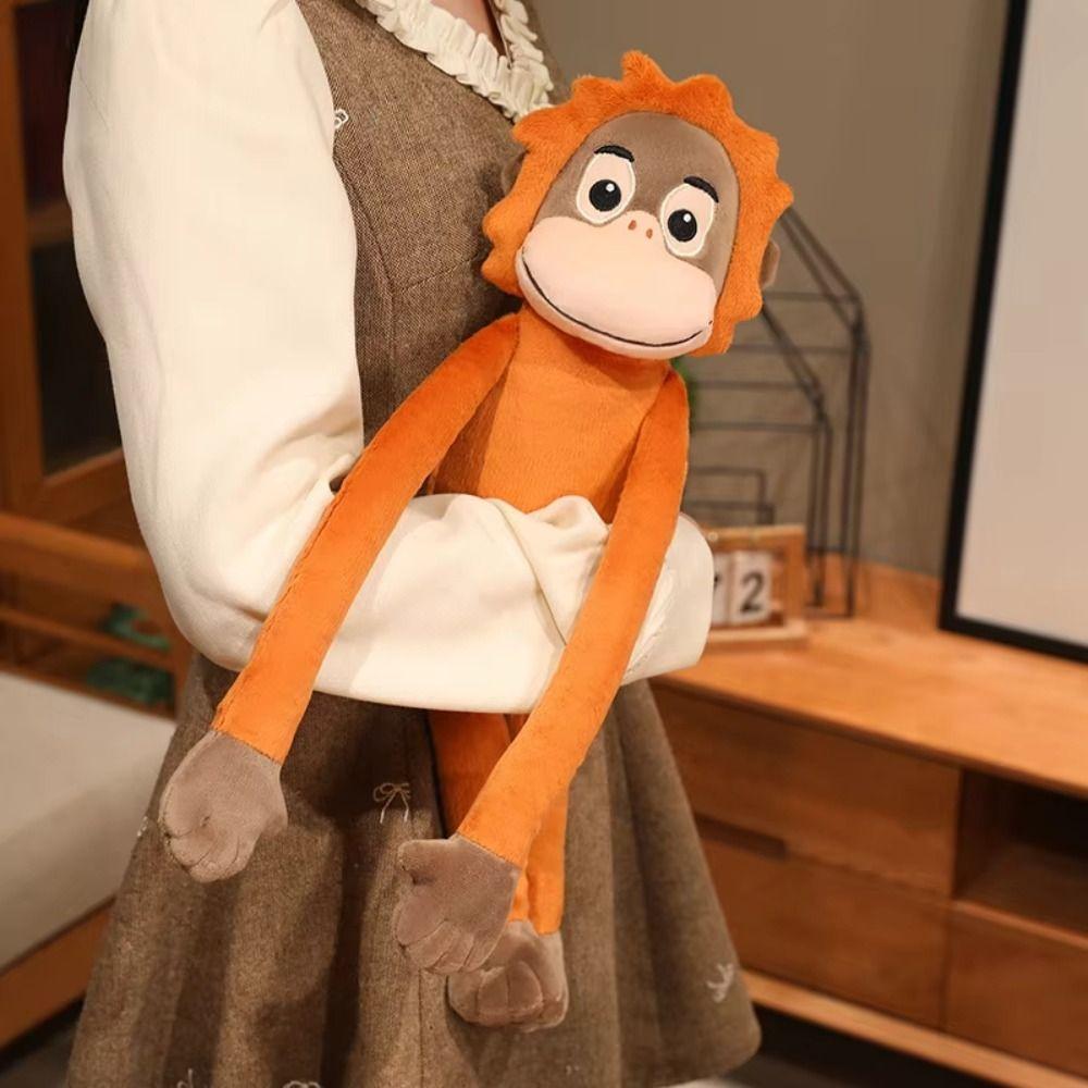 Stuffed Doll Large Plush Monkey Doll Long Arm Orangutan Plush Doll Room Decor