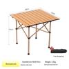 Carbon Steel Folding Table: Outdoor Camping, Picnic, Roll-Up, Indoor Dining, and Street Stall Use.