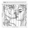Abstract Kiss Shower Curtain: Embrace The Unique Line Art Design, Soft Fabric, And Romantic Vibes For Your Modern Bathroom