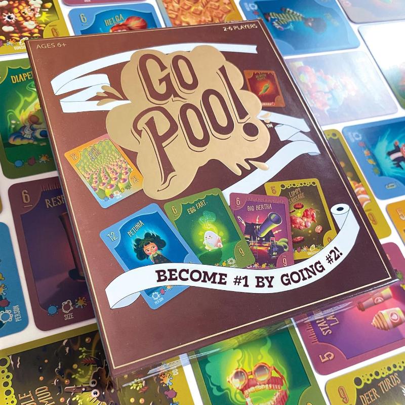 1 Set Go To The Toilet Party Game Hilarious Family Night Fun Toys With Collectible Laugh Cards Board Game For Family & Friends