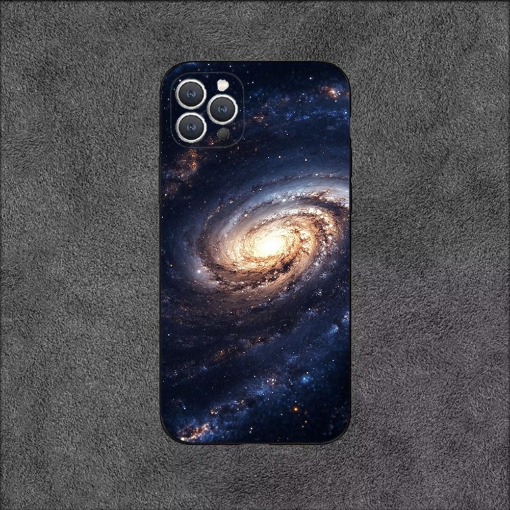 Pouzdro na telefon Vesmír pro Galaxii Vesmír pro iPhone 16,15,14,13,12,11,Plus,Pro Max,XS,X,XR,SE,Mini,8,7 Měkké silikonové černé krytí