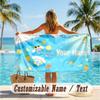 Custom Text Beach Towel, Soft Absorbent Swimming Multi-use TowelCinnamoroll