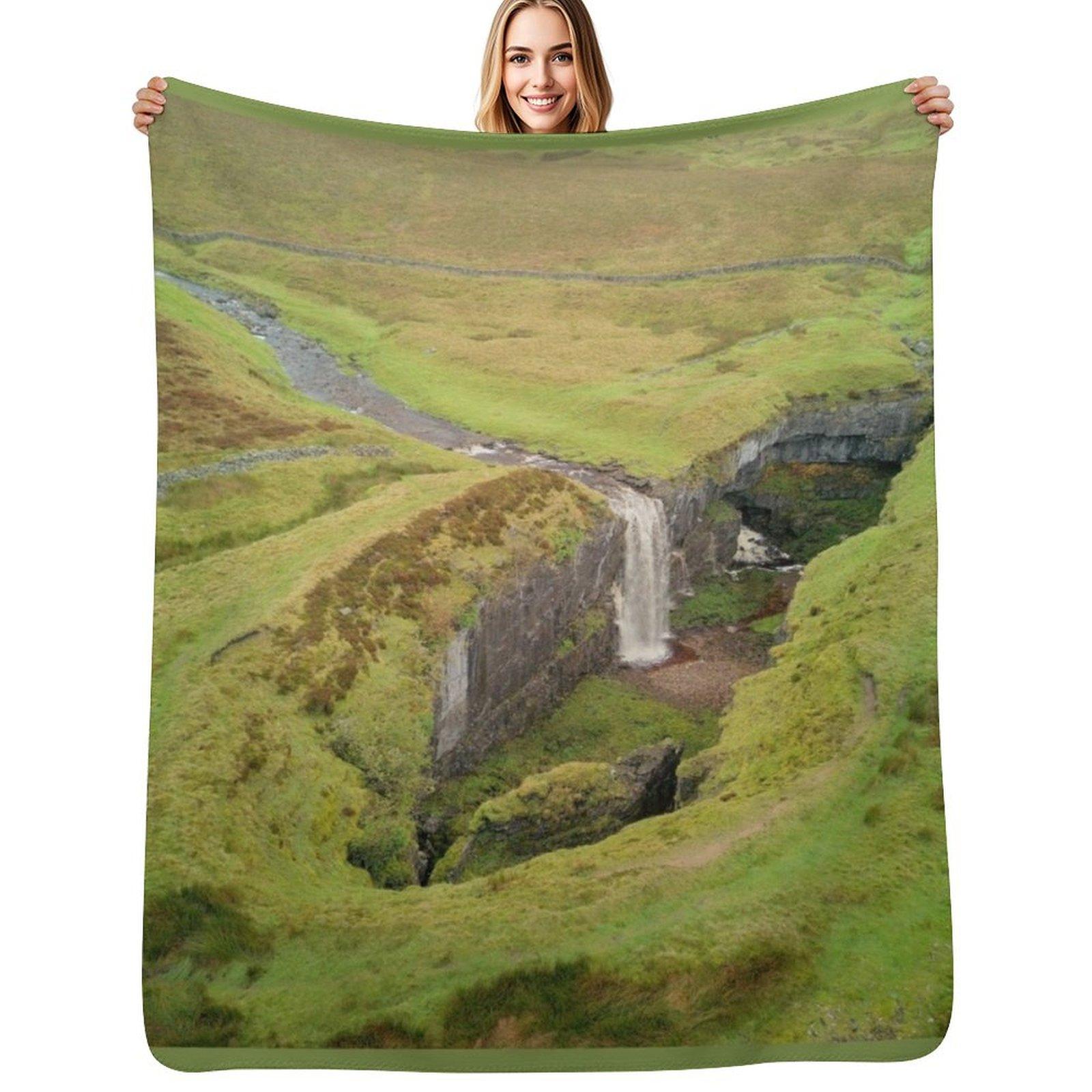 Hull pot winter aerial Throw Blanket Spring Fall Cozy Throw Blanket for Couch Size: 75*100cm, Weight: 230 GSM