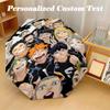 Portable Auto Folding Umbrella,Haikyuu 8 Rib Waterproof Umbrella For Camping Commute