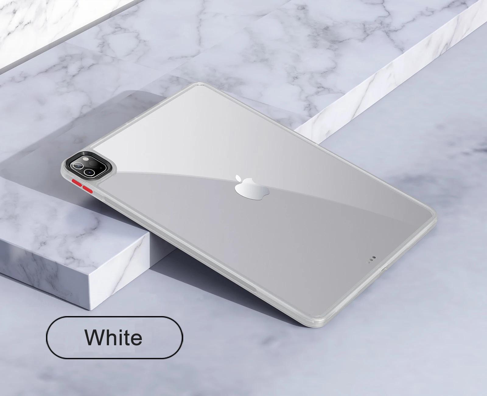 

Прозрачный чехол для iPad Air Pro 2024 10.9 11 12.9 10.2 13 дюймов MINI 4-го 5-го 6-го 7-го 8-го 9-го 10-го поколения Жесткая крышка for ipad 10th 2022 белый