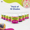 Fevicryl Colori Acrilici Kit Girasole 10 Colori x 15 ml Set Pittura Acrilica Fai da Te per Tela Legno Pelle Metallo Arte