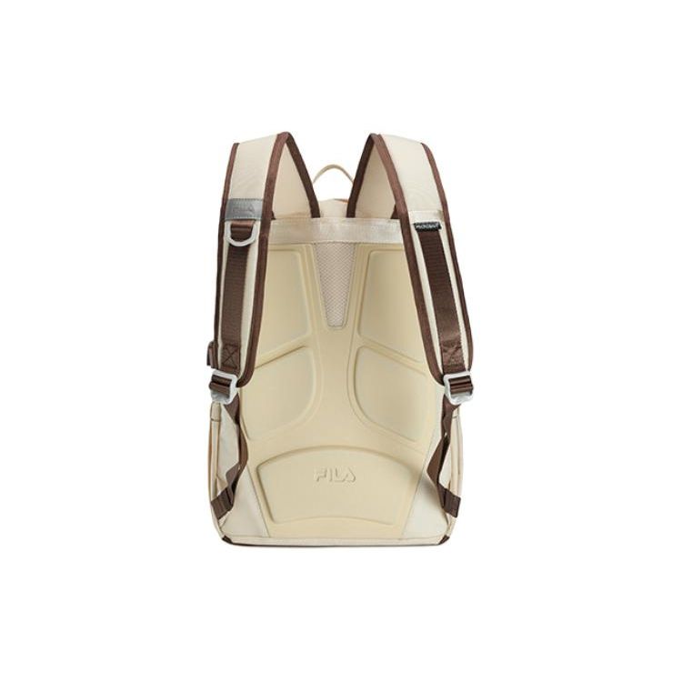 Fila Einfacher Mode-Stoffrucksack Damenrucksack Schwarz Löwenzahn-Lila Orientalisch-Weiß F13W419161F