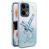KADEM For Oppo Reno13 5G (Global) Case Dragonfly Kickstand TPU Flowers Glitter Phone Cover