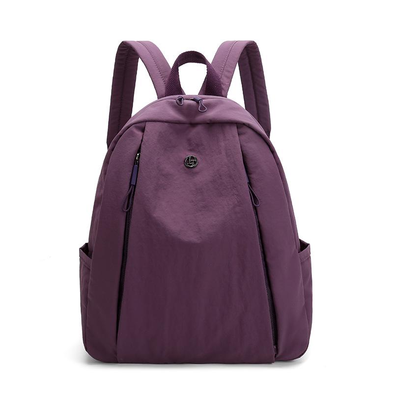 

Женский легкий мини-рюкзак конфетного цвета: Большая вместимость для путешествий, походов или школы - Повседневное ношение на плече или через плечо 29cm*38cm*13cm фиолетовый