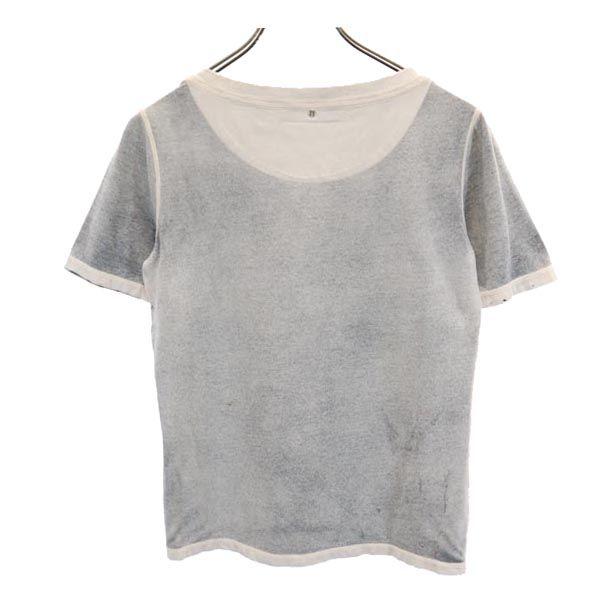 MM6 Made In Italy Short Sleeve T-shirt M Gray Martin Margiela Women Used
