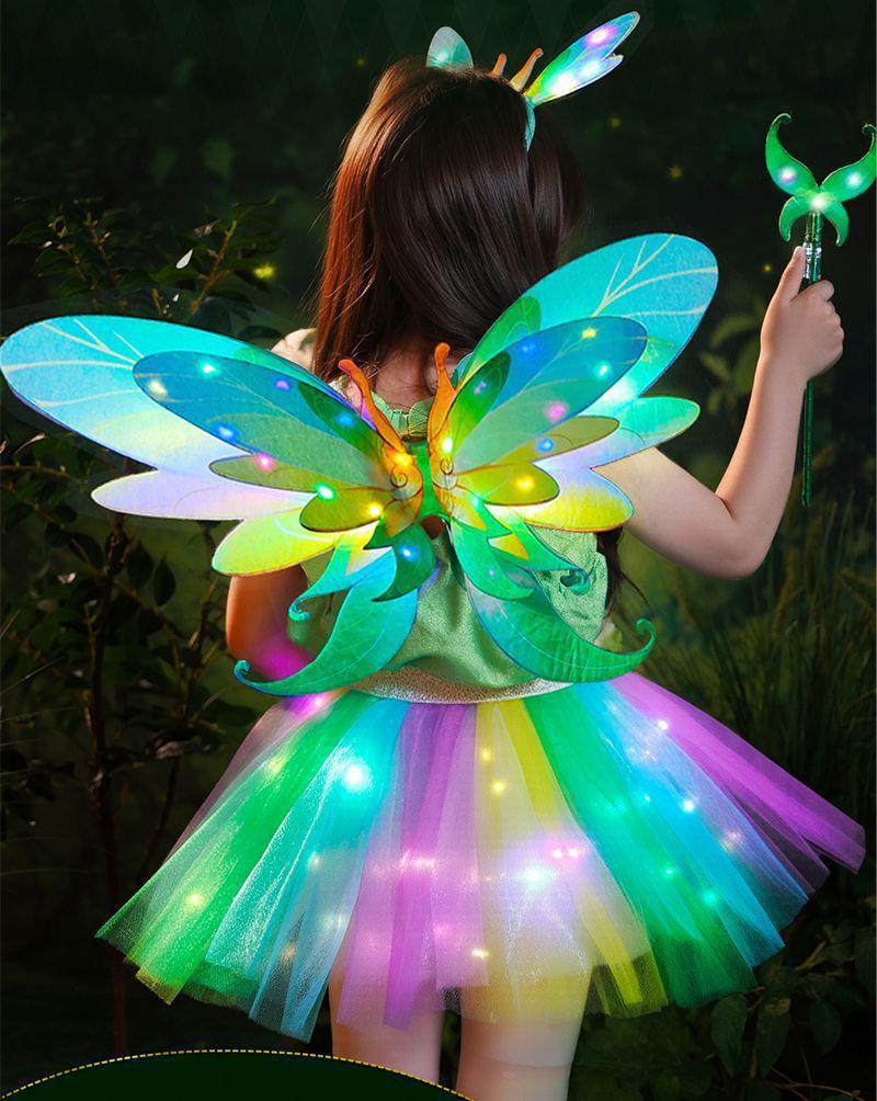 Forest Elf Princess Luminous Wings Toy - Angelic Fairy Decoration for Kids