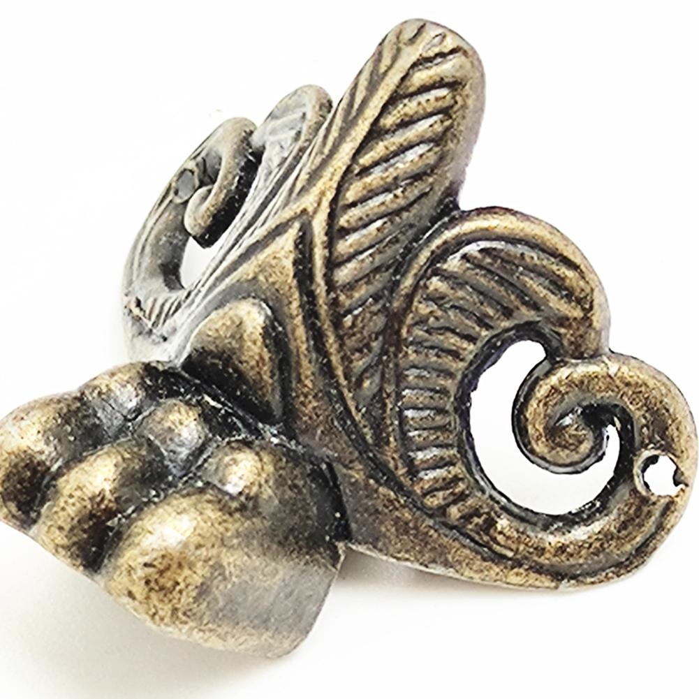 Retro Brass Corner Protectors for Wood Cases and Decorative Boxes Pack of 4