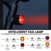 1PC Smart Bicycle Rear Lamp Auto On/Off Stop Signal Brake Road Bike LED Taillight USB Charge MTB Cycling Safety Flash Lamp