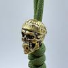 Brass Hatted Skull Head Knife Beads Edc Diy Paracord Woven Bracelets Lanyard Pendants Accessories Outdoor Tool Hangings Charms