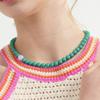 BONBEAU 8mm exotic color glass ball Necklace Czech glass 8mm ball bead necklace 4 colors