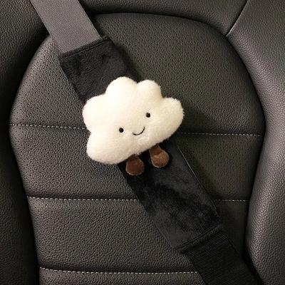 New Cartoon Bow Cloud Car Seat Belt Cover Shoulder Strap Harness Cushion Car Seatbelt Shoulder Pad Protector Auto Neck Support