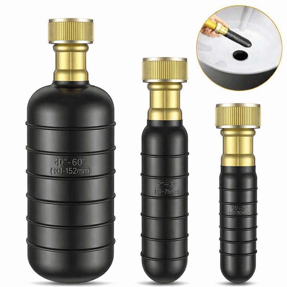 Water Pressure Drain Bladders Rubber Drain Pipe Cleaner Durable Unclog Main Drain  Bathroom Drains