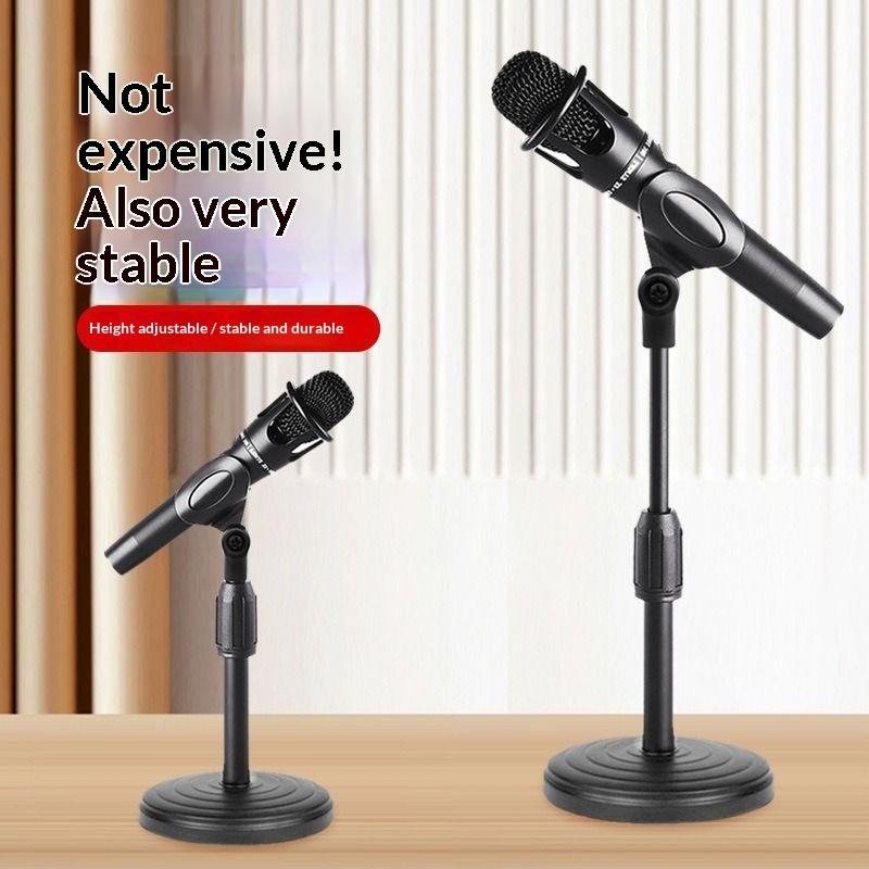 Table Microphone Stand Bracket Adjustable Desk Microfno Support Micro Mount Desktop Mic Holder Accessories For Live Broadcast