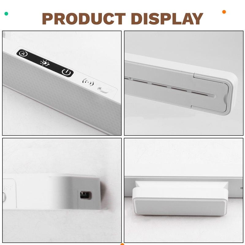 ABGR-Rechargeable Kitchen Ceiling Light With Remote Control 5 Colors Dimmable Light Bar Mirror Lights