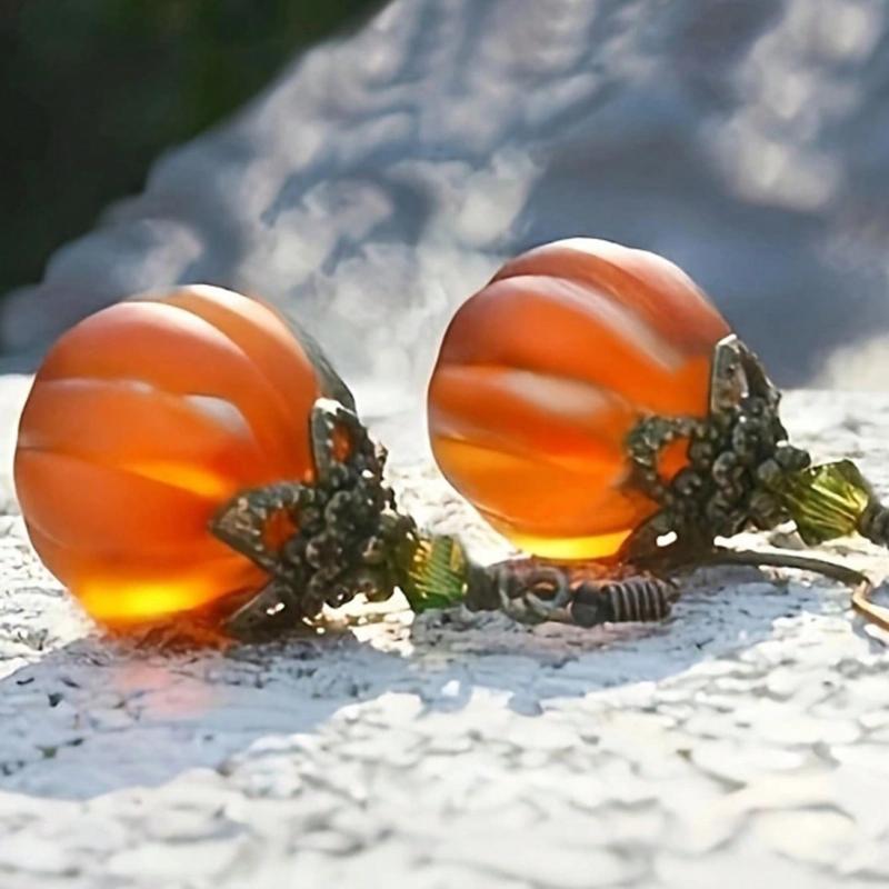 1 Paar Vintage Kürbis Anhänger Ohrringe, Vielseitig & Stilvoll für den täglichen Gebrauch