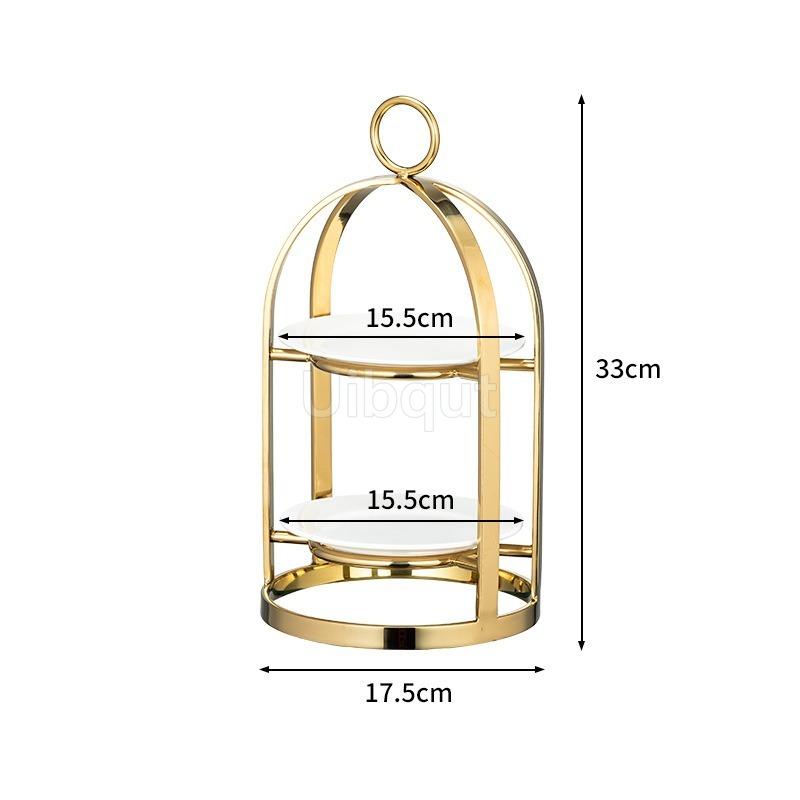 Stainless Steel Creative 3 Layer Afternoon Tea Snack Tea Desserts Break Display Show Stand Pastry Cake Rack Dessert Tableware